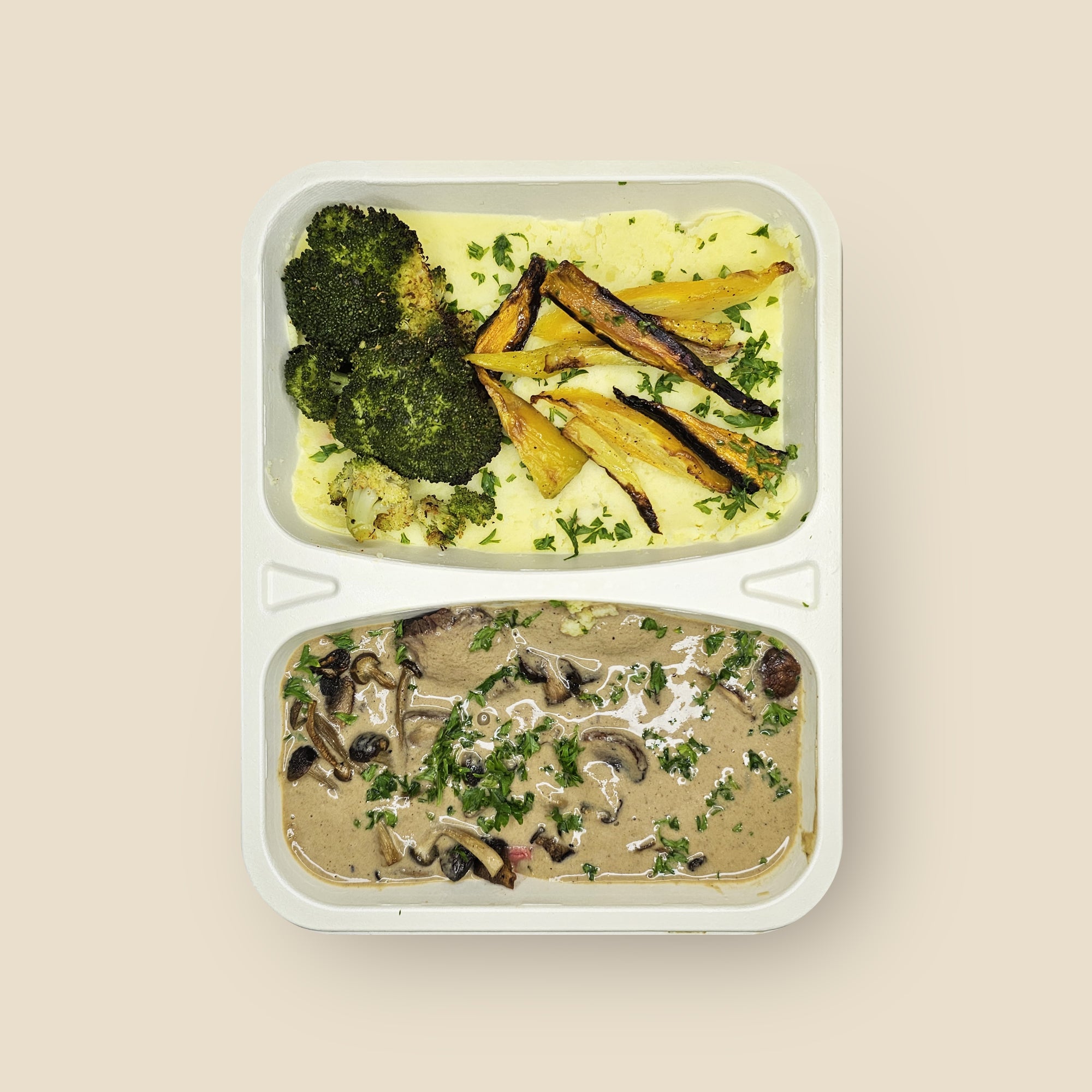 Seitan in Mushroom Sauce