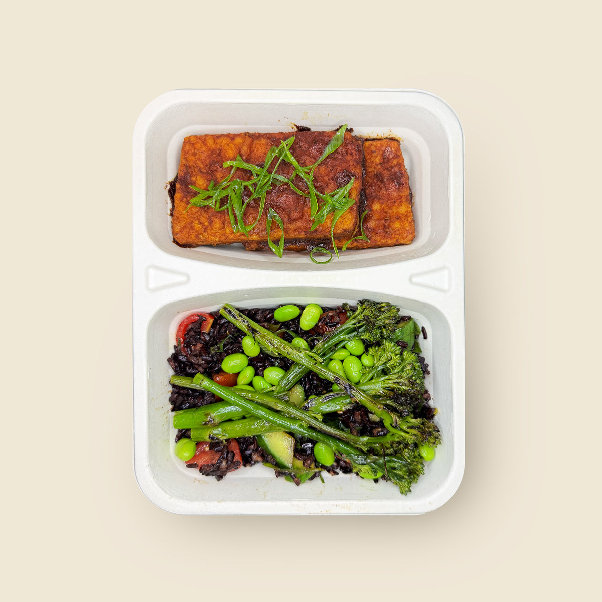 Tofu w/ Black Rice Salad