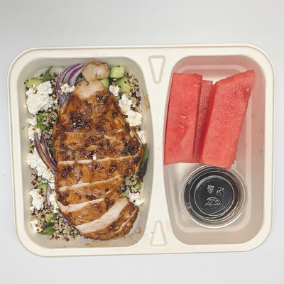 Balsamic Glaze Chicken w/ Watermelon Quinoa Salad